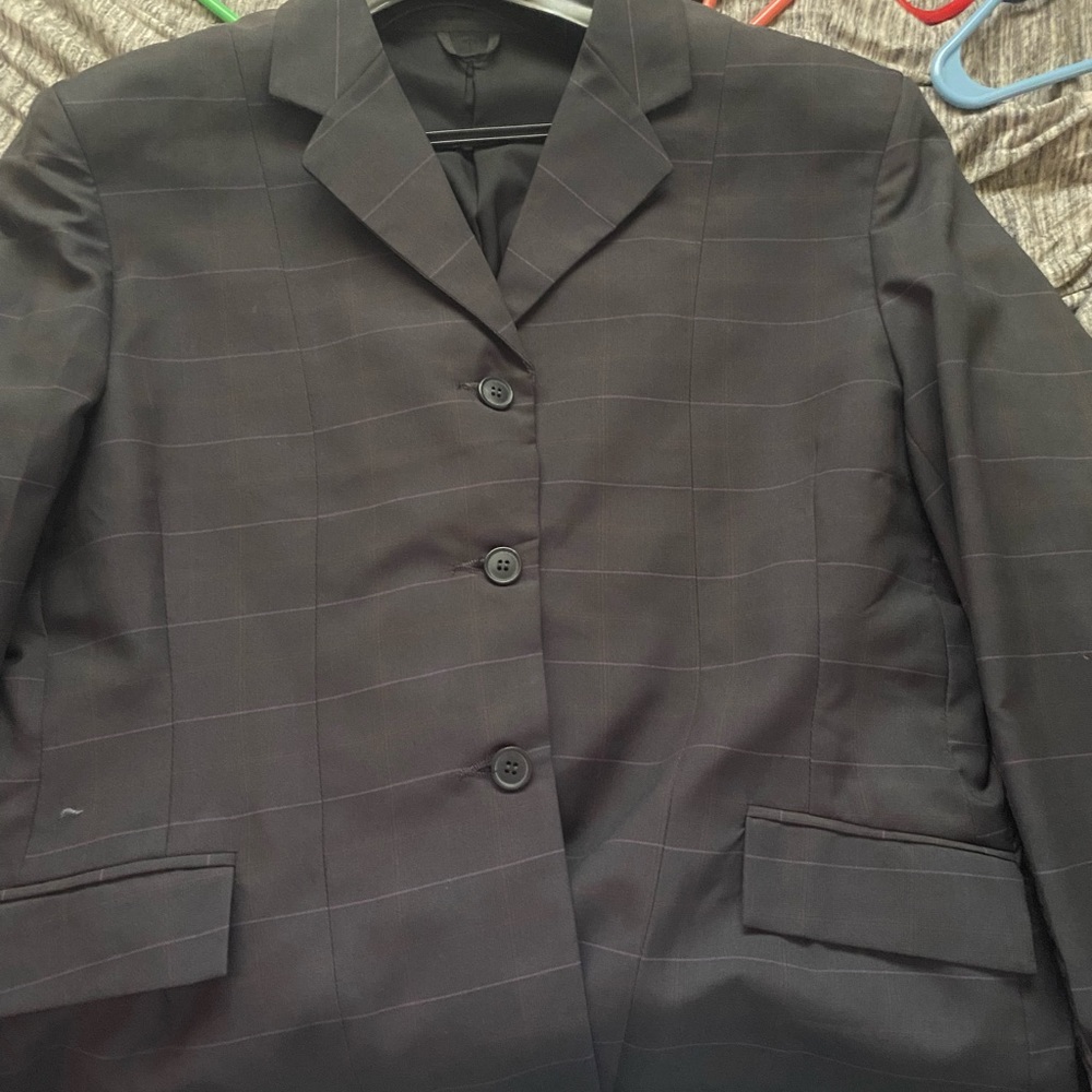 Pinstripe suit jacket